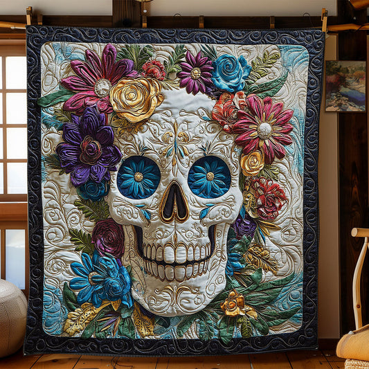 Flower Skull CW2504041CL Quilt