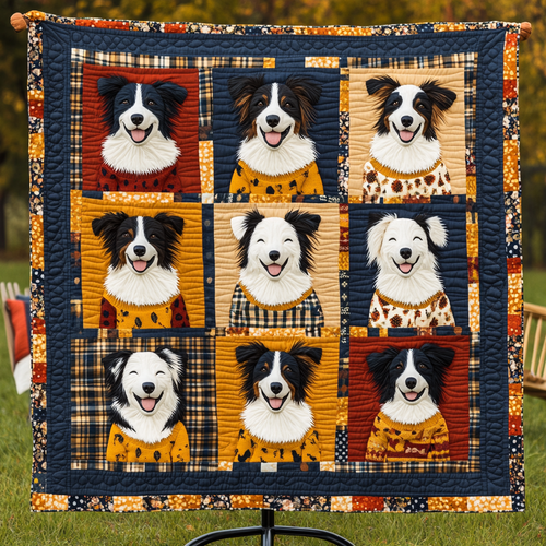 Cheery Border Collie WN2009039CL Quilt