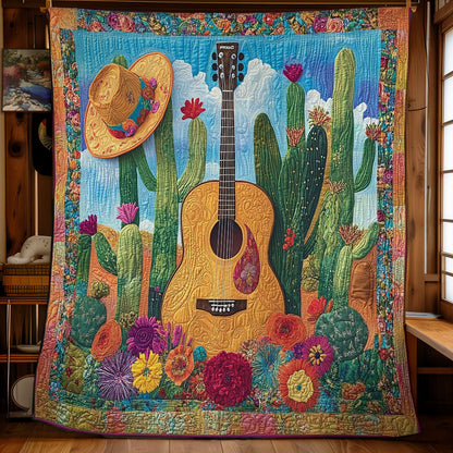 Blooming Guitar Song CW2708074CL Quilt