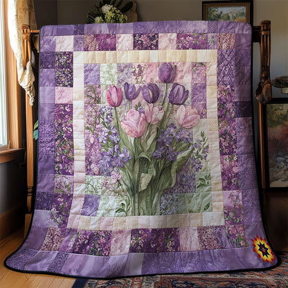 Purple Tulip WY1911046CL Quilt