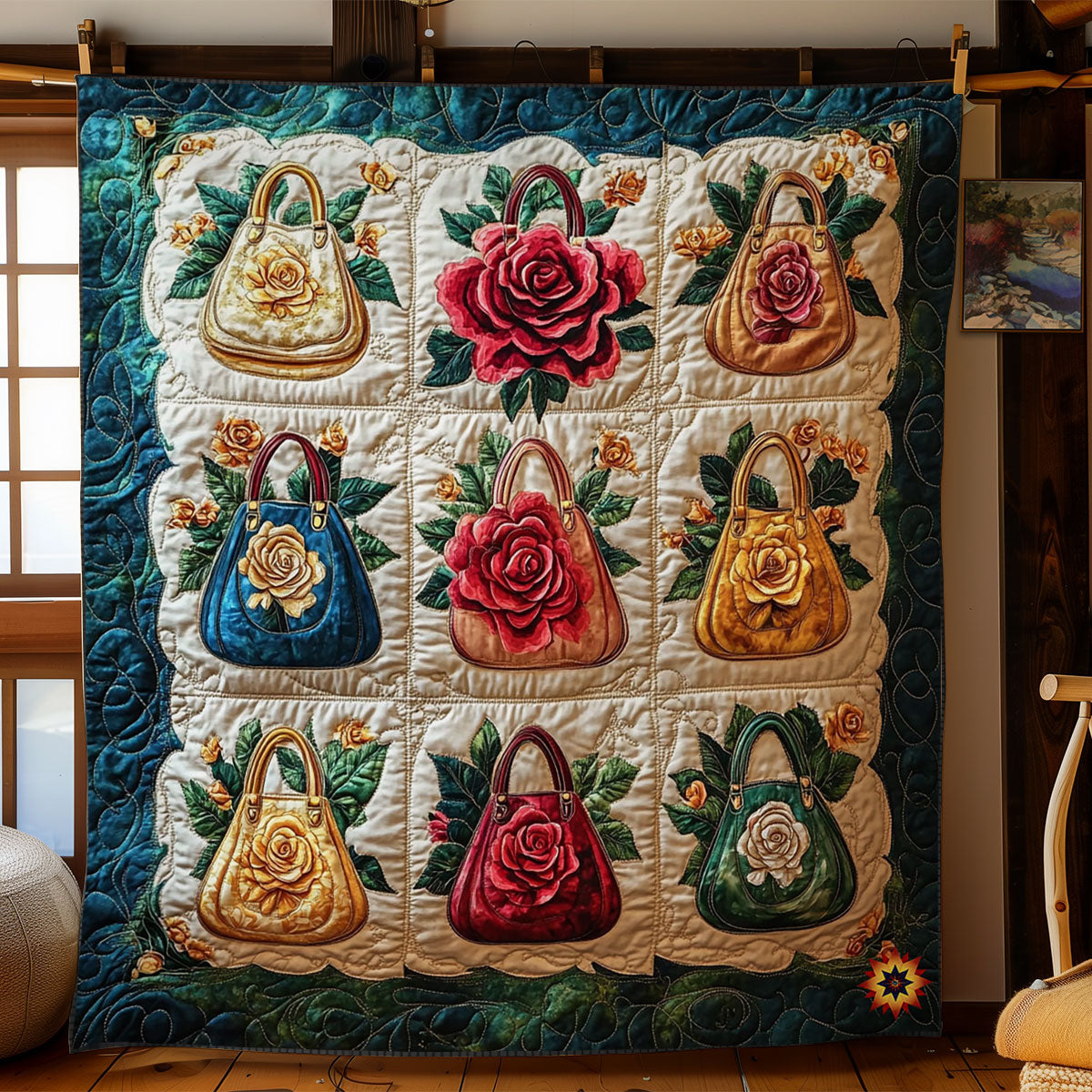 Flower Hand Bag WY2311014CL Quilt