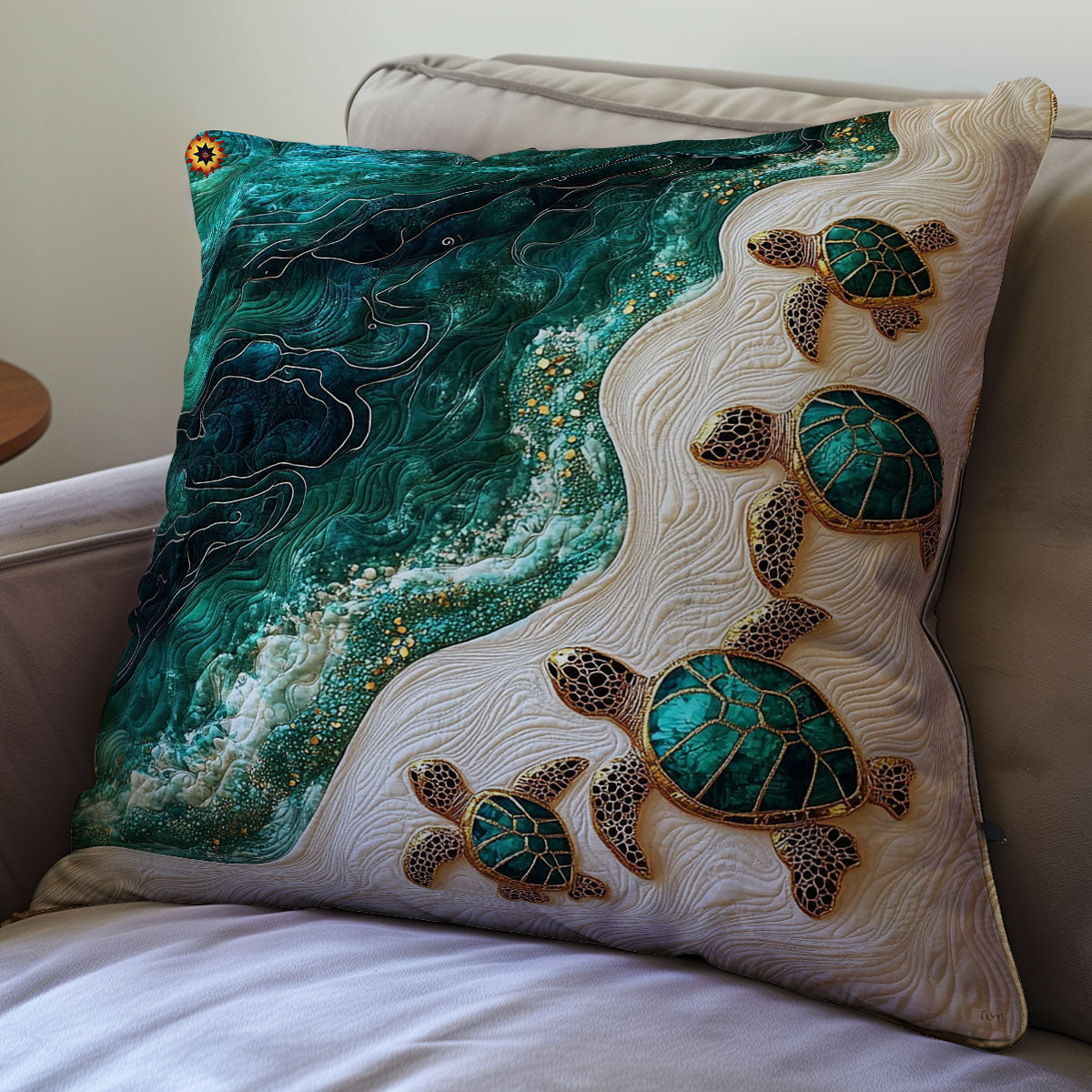 Sea Turtle WY2711056CL Quilt Pillow Case