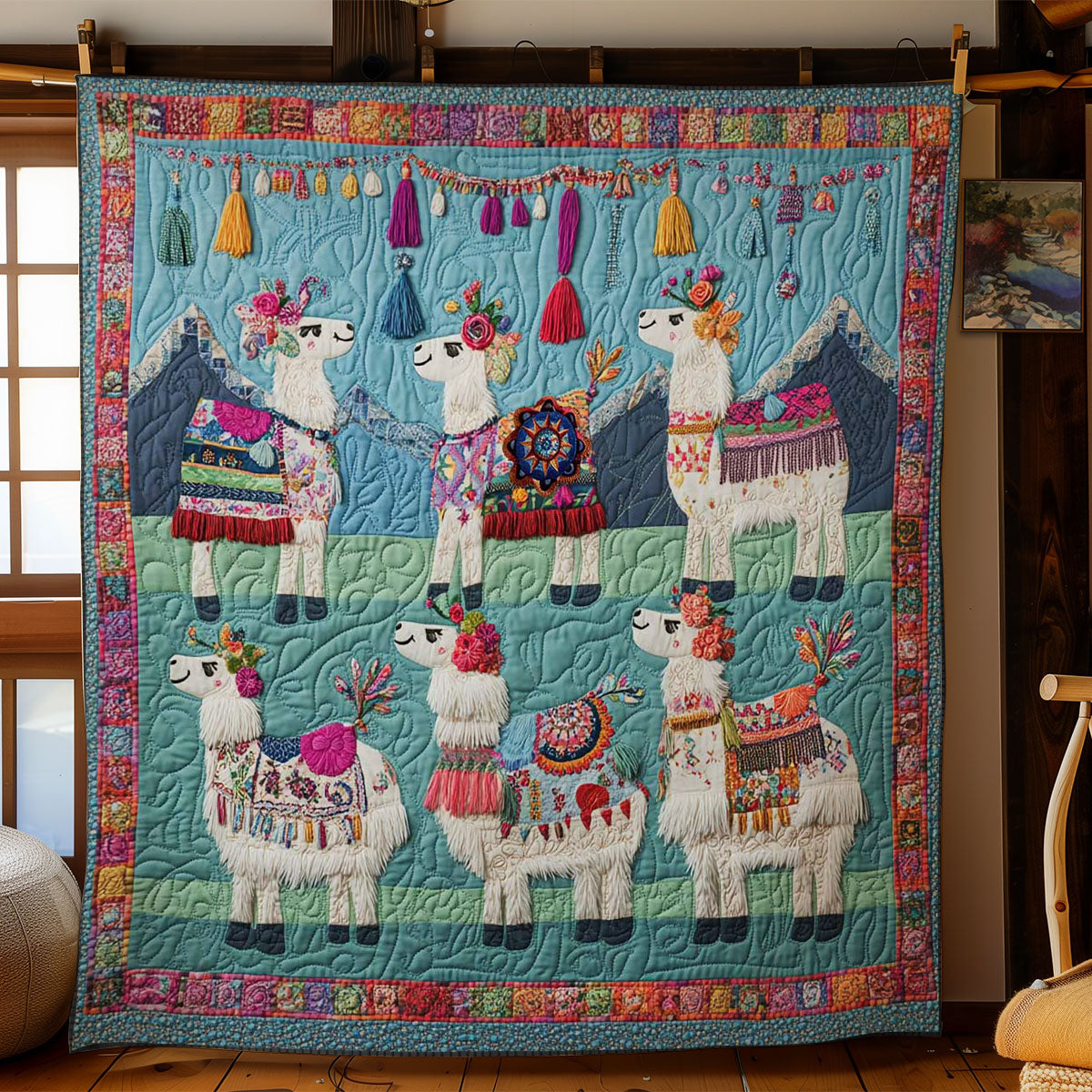 Ornate Llama Spirit WN2312031CL Quilt