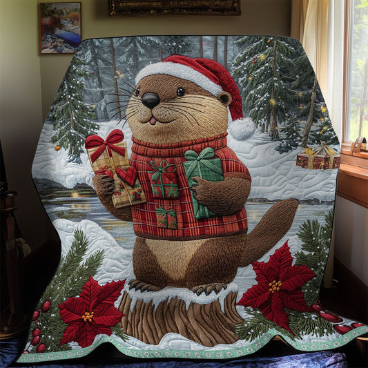 Beaver Christmas WX1211002CL Quilt