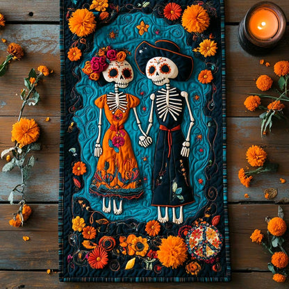 Day Of The Dead Duo WN2910062CL Quilted Table Runner