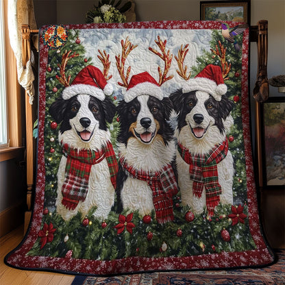 Merry Border Collie Noel WN2911018CL Quilt