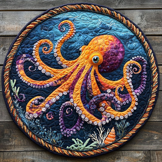 Mystic Tidekeeper CP1207007CL Quilted Round Mat