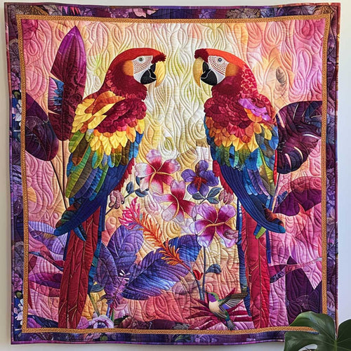 Parrot Colors In Bloom WN2310032CL Quilt