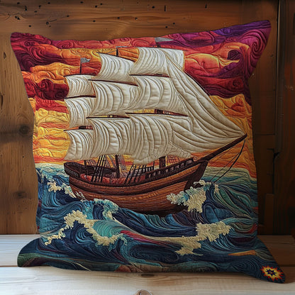 Sailboat WY0612085CL Quilt Pillow Case