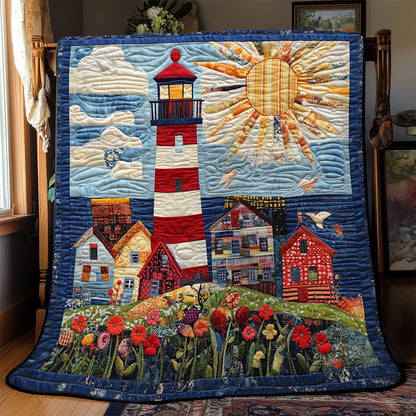 Sunlit Seaside Lighthouse WJ1303028CL Quilt