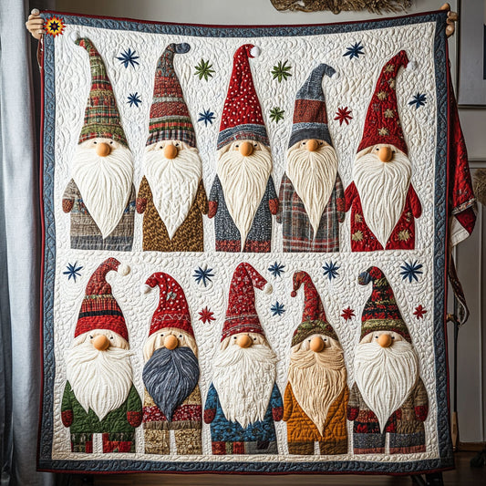 Christmas Gnomes WY2810021CL Quilt