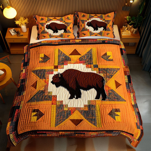 Native American Bison WJ3009028CL Duvet Cover Set