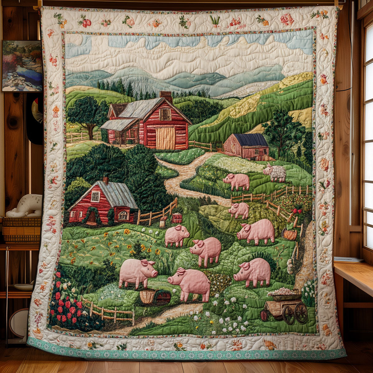 Pig Farm WX0212039CL Quilt