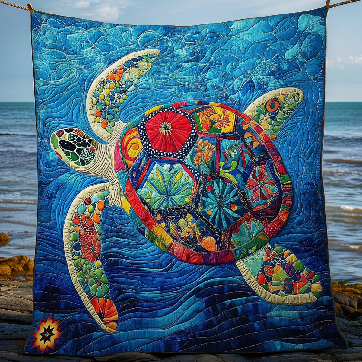 Flower Shell Turtle WY0512021CL Quilt