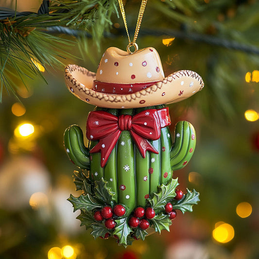Cactus Cowboy CW2411078CL Christmas Ornament