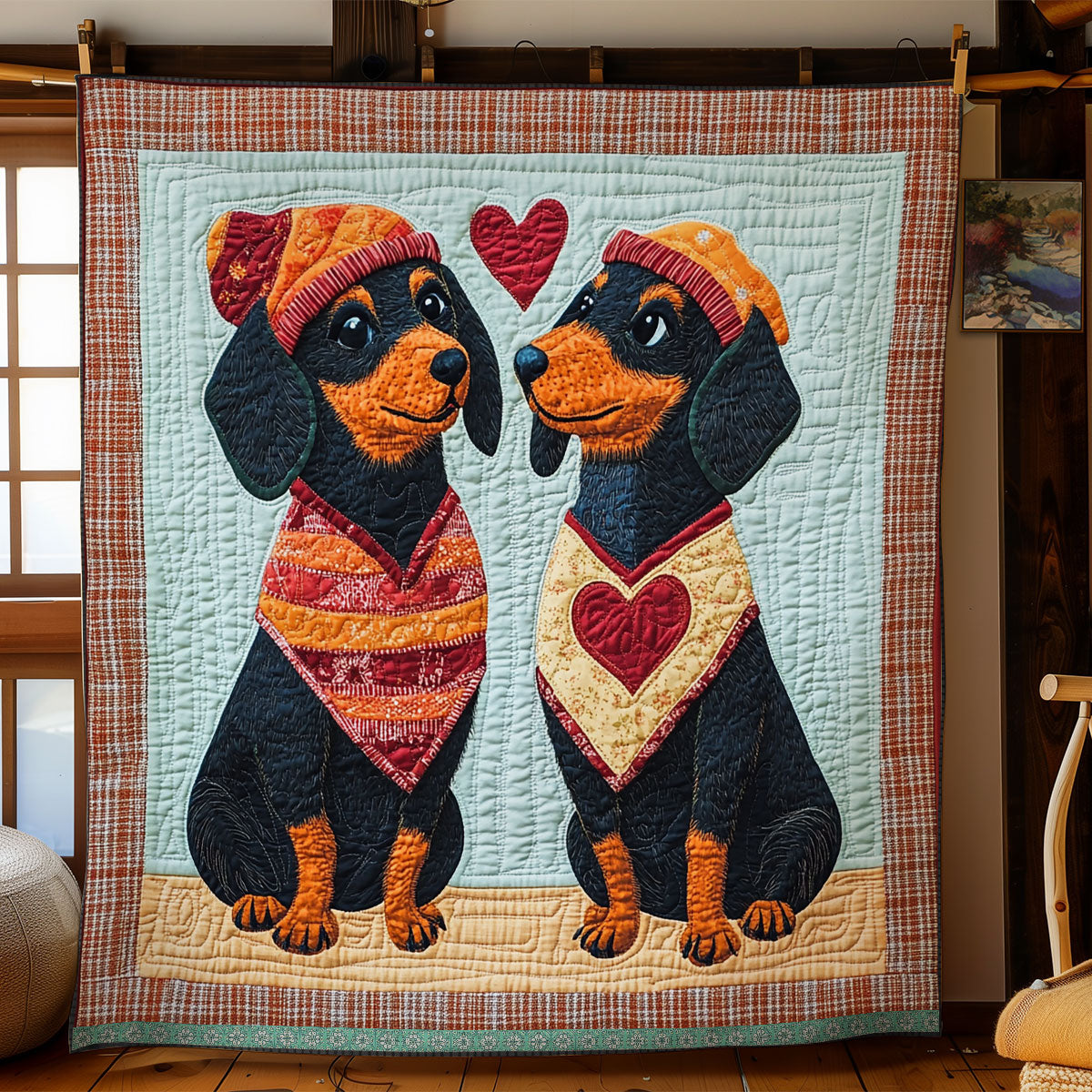 Dachshund Love WX0512010CL Quilt