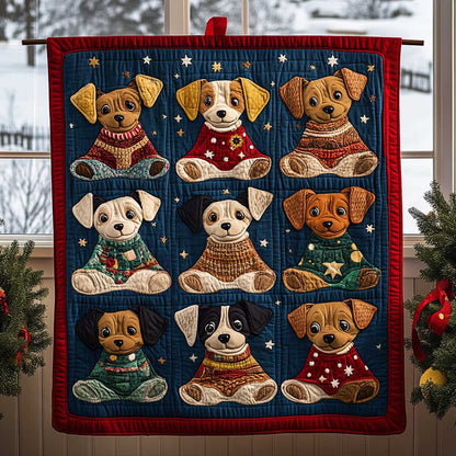 Adorable Christmas Beagle WP0310003CL Quilt