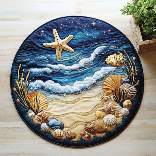 Beach CW0307006CL Quilted Round Mat