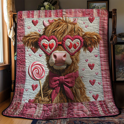 Highland Cow Love WN2612009CL Quilt