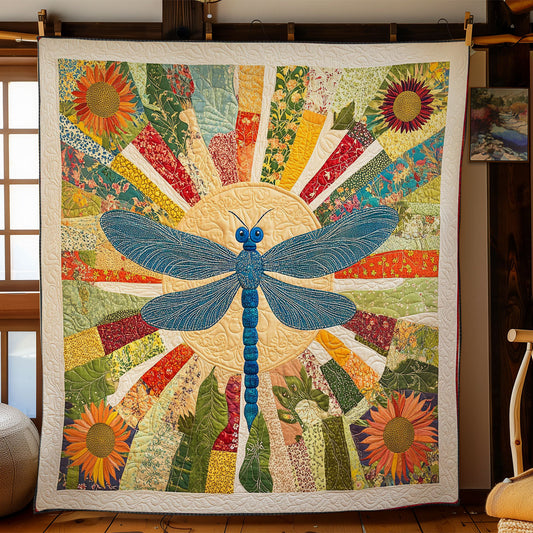 Dragonfly In Colorful Ray WY2702061CL Quilt