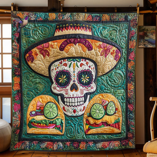 Mexican Skull Feast WN1712020CL Quilt