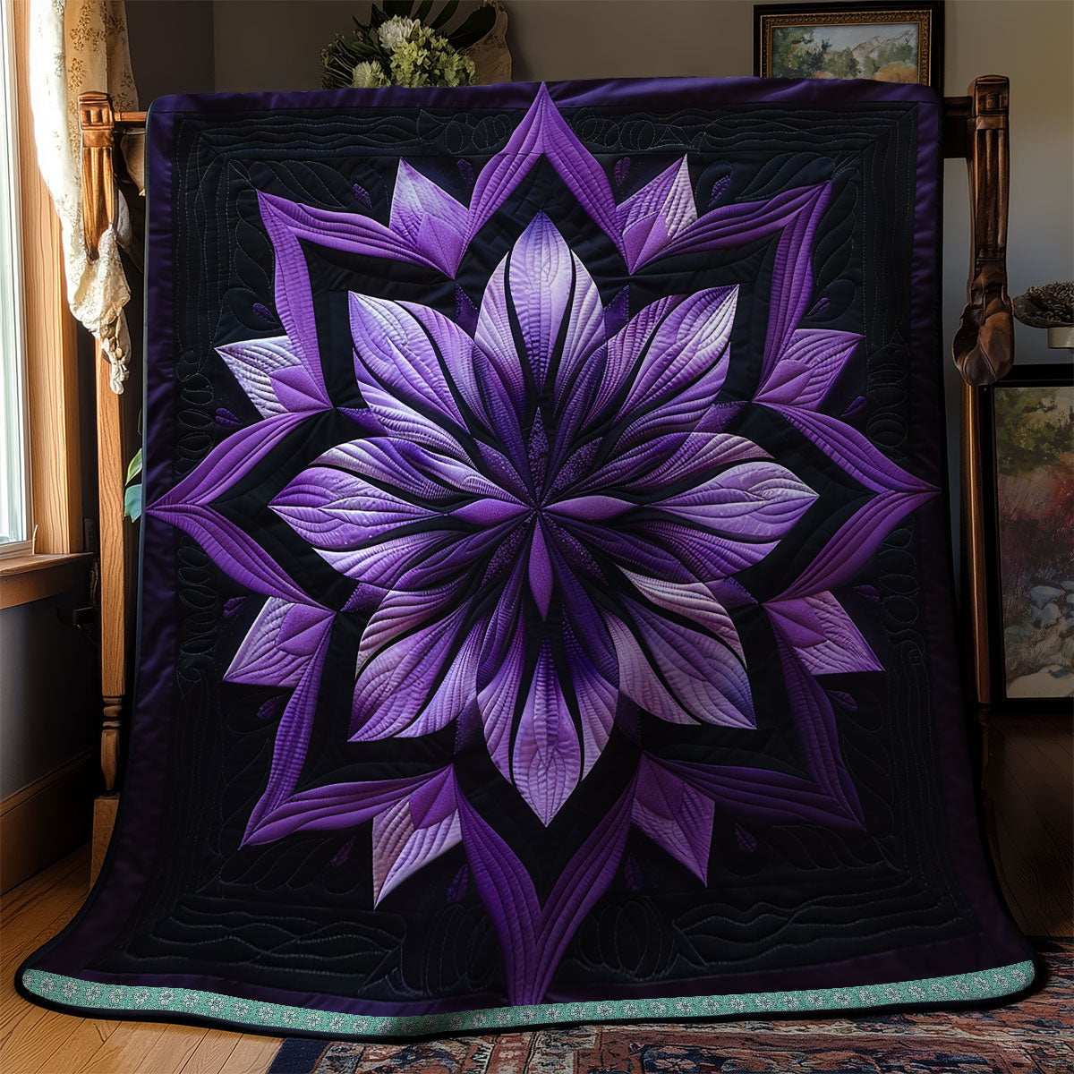 Purple Enchanted Bloom WN1309030CL Quilt