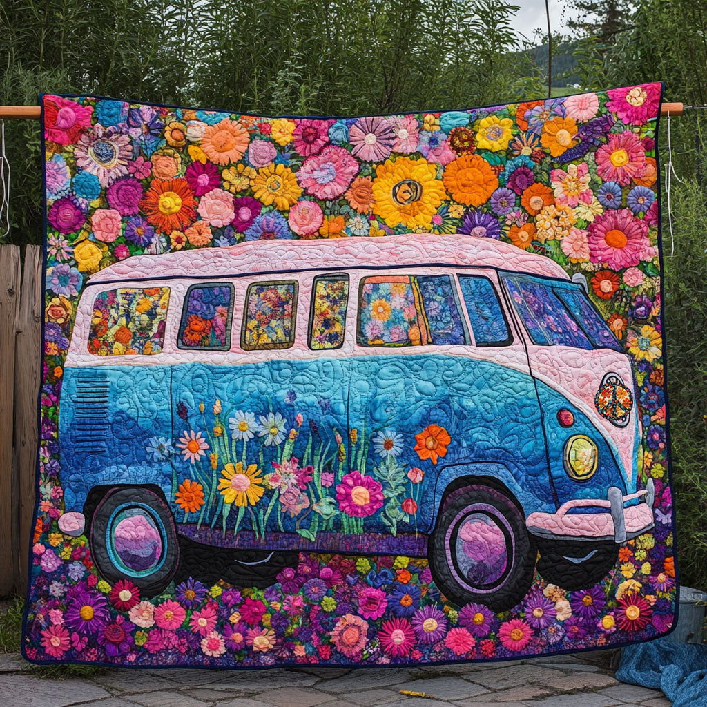 Flowers Van WY2110013CL Quilt