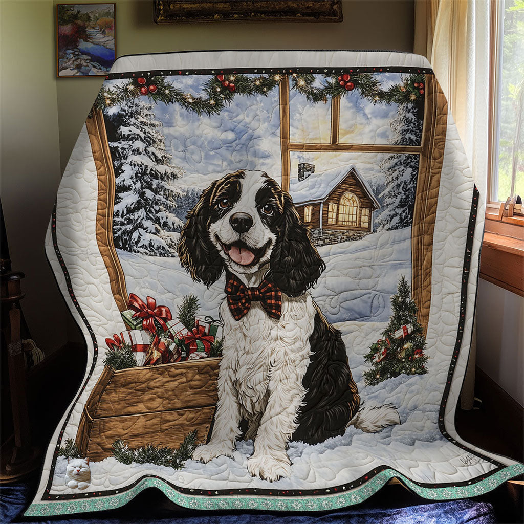 Cocker Spaniel Christmas WT1110004CL Quilt
