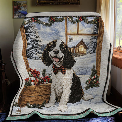 Cocker Spaniel Christmas WT1110004CL Quilt