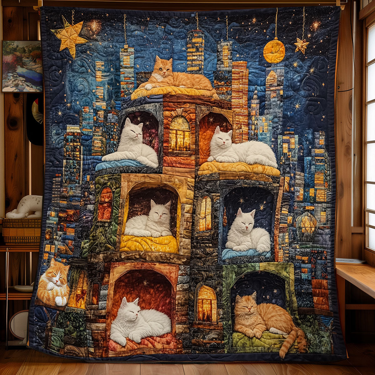 Cat House WY1811050CL Quilt