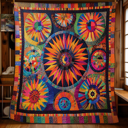 Colorful Flower Trigger Abstract WY1811029CL Quilt