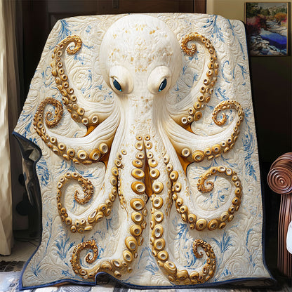 White Sea Octopus WY2011019CL Quilt