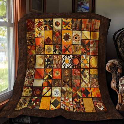 Brown Pathwork WY0911032CL Quilt