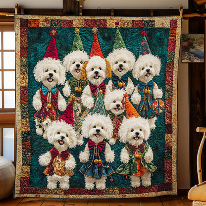Bichon Frise Carnival WN0711087CL Quilt
