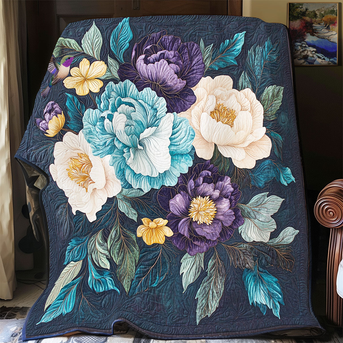 Mystic Flower Garden WY0811037CL Quilt