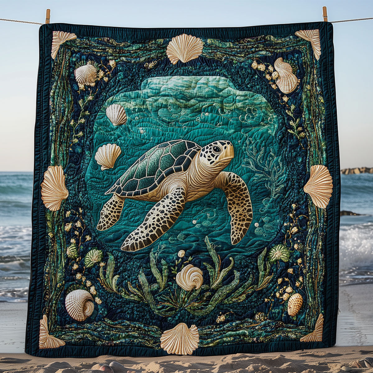 Mystic Turtle WY1902088CL Quilt