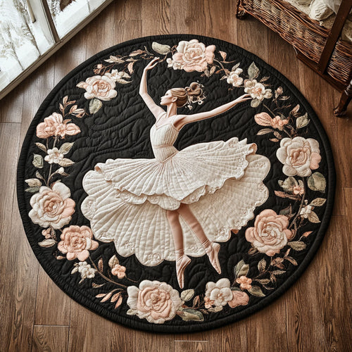 Velvet Pirouette CP0606022CL Quilted Round Mat