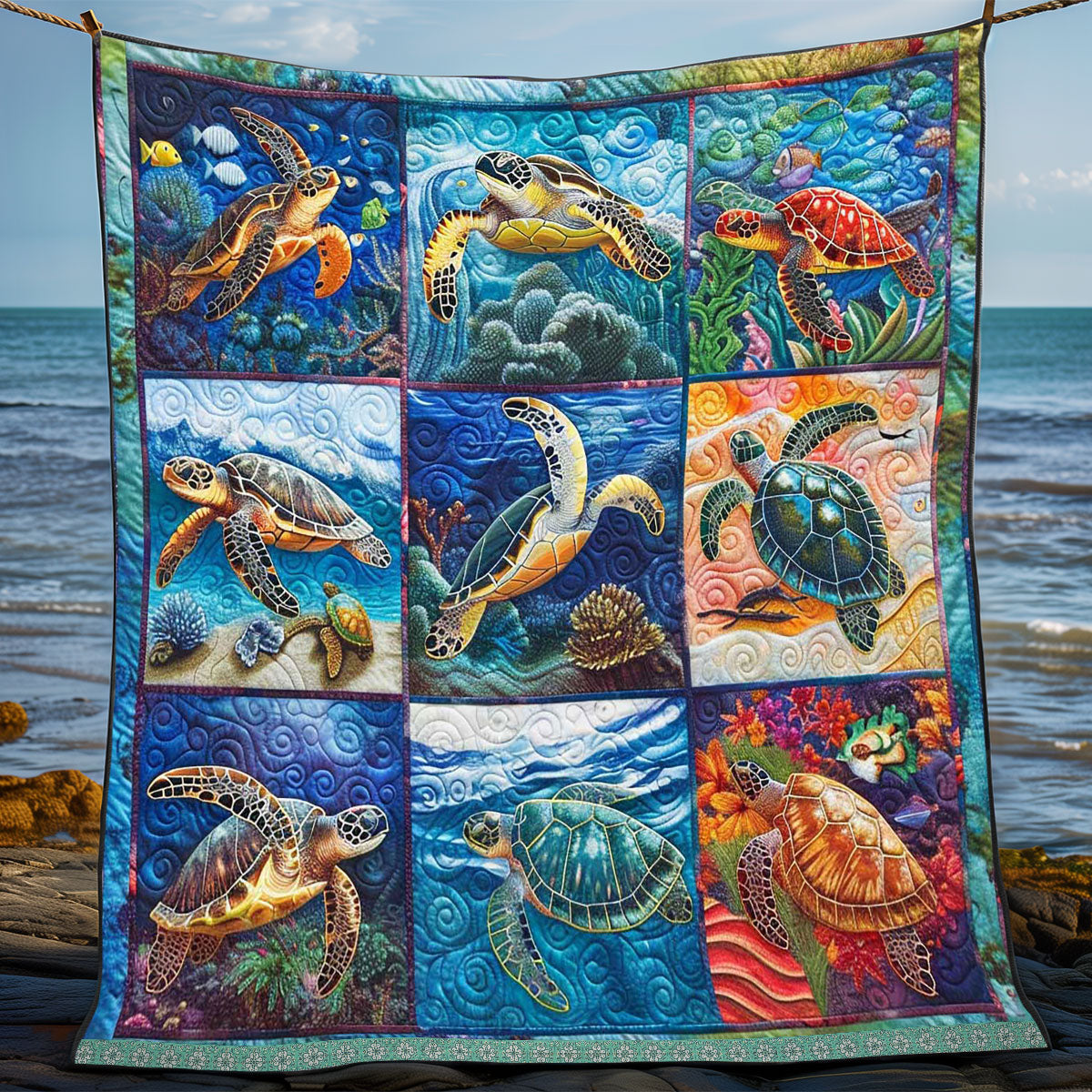 Turtle Haven WP0409049CL Quilt