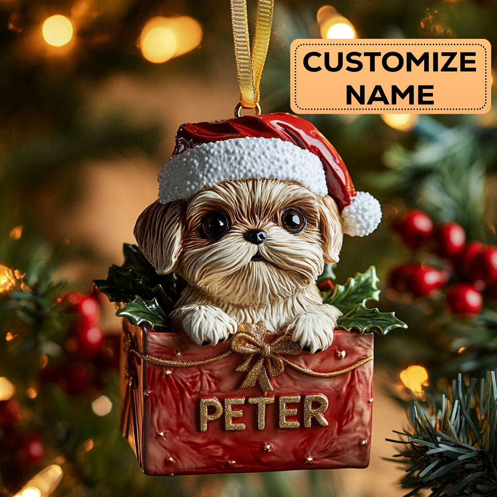 Shih Tzu Present CW2411046CL Personalized Christmas Ornament