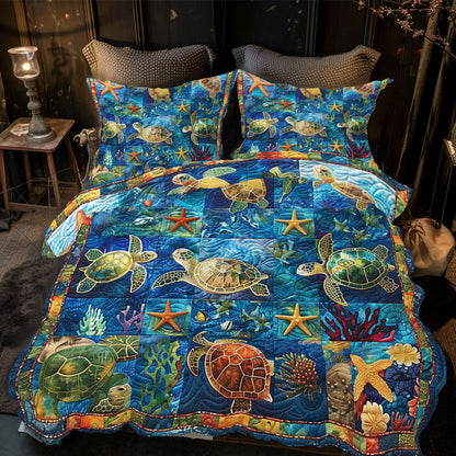 Turtle Starfish Neighborhood WP0409051CL Duvet Cover Set