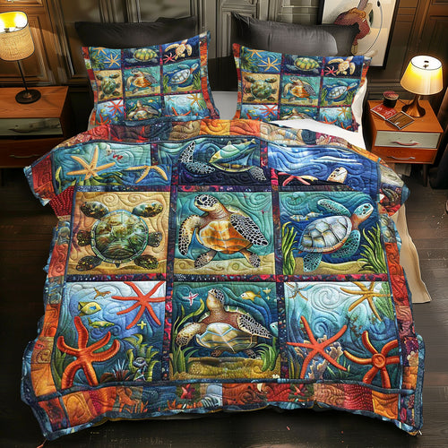 Turtle Starfish Habitat WP0409050CL Duvet Cover Set