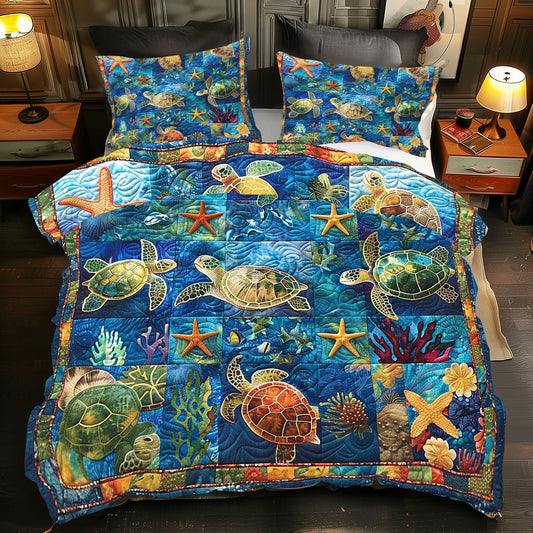 Turtle Starfish Neighborhood WP0409051CL Duvet Cover Set