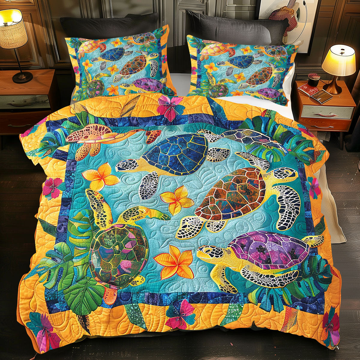 Tropical Turtle WP1008031CL Duvet Cover Set