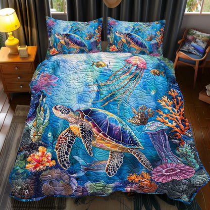 Jellyfish Turtle Coral WP0909058CL Duvet Cover Set