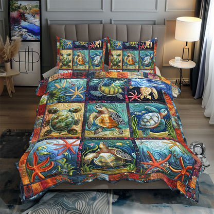 Turtle Starfish Habitat WP0409050CL Duvet Cover Set