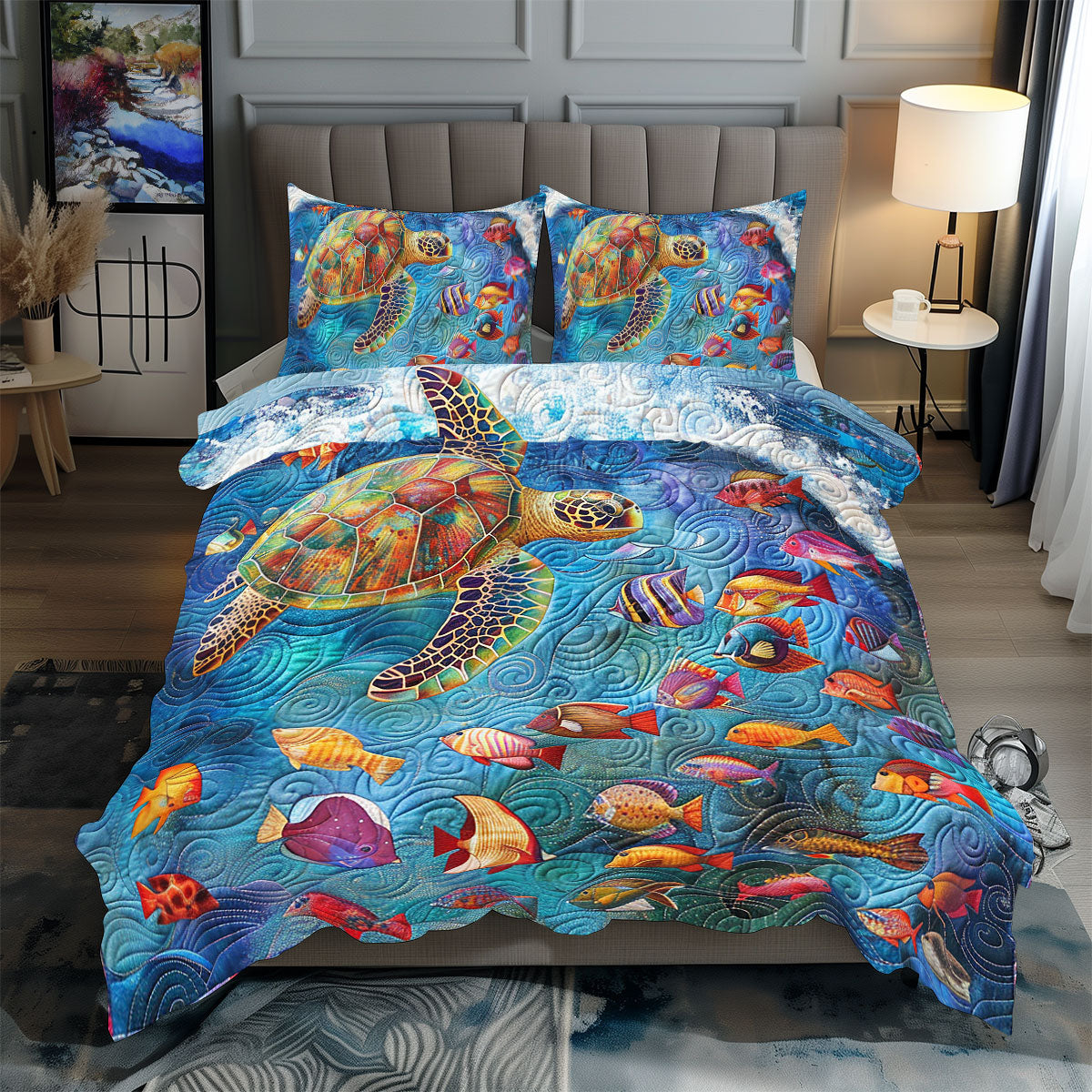 Turtle Ocean WP07080 Duvet Cover Set