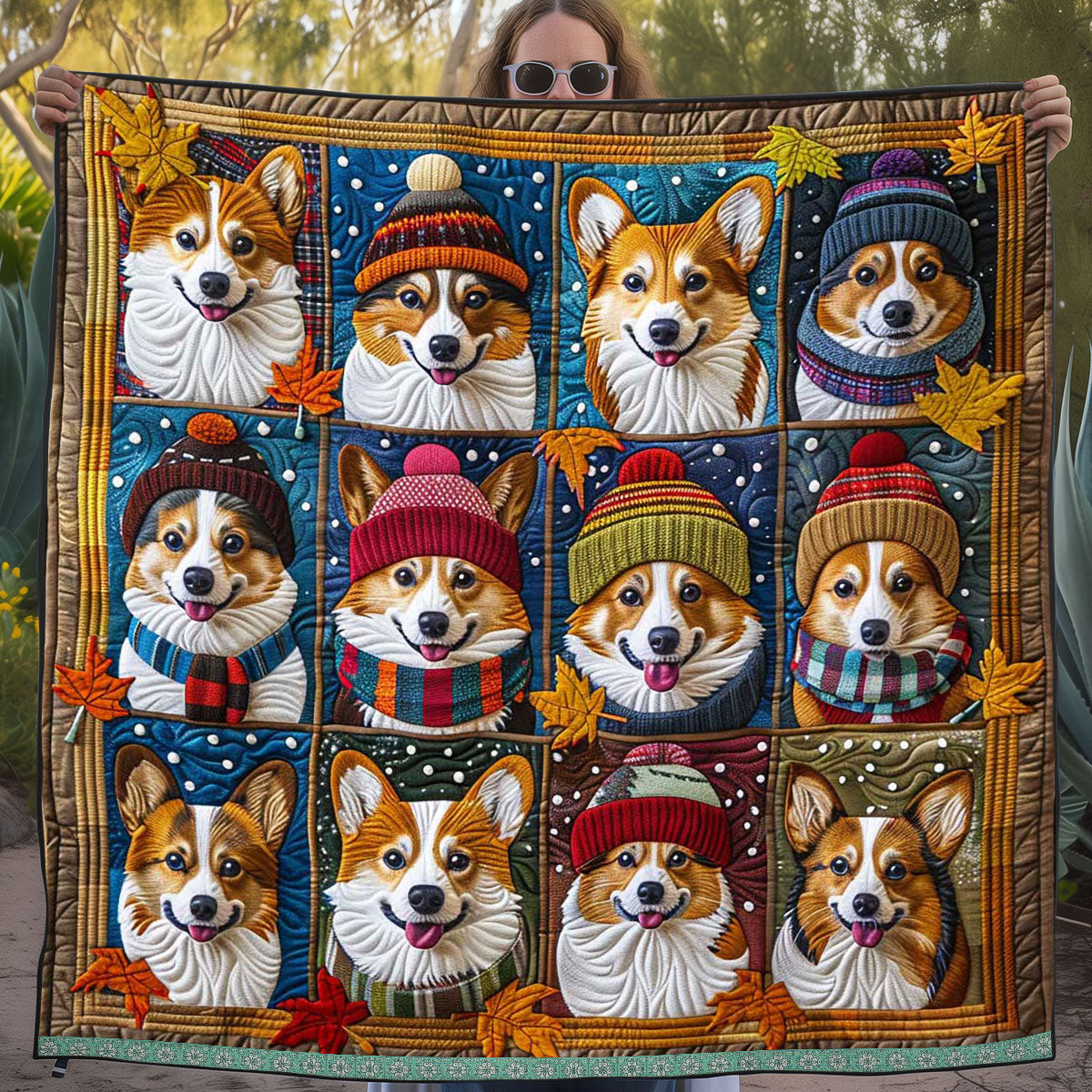 Winter Corgi WJ3009023CL Quilt