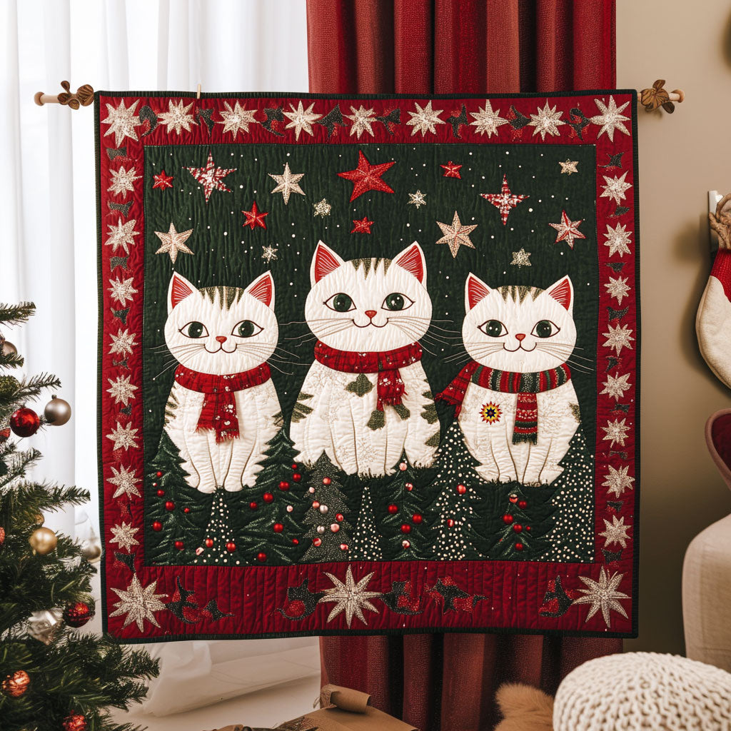 Christmas Cat WJ1811018CL Quilt