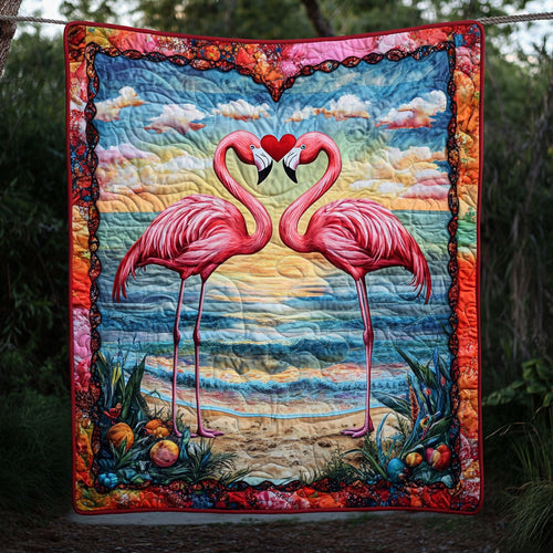 Flamingo Pink Love WT0501004CL Quilt