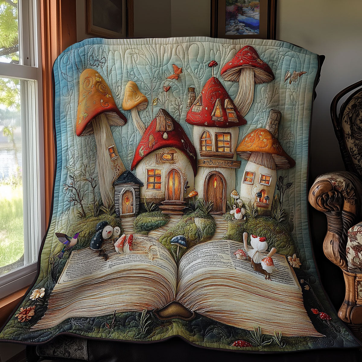 Mushroom Book WY2011041CL Quilt